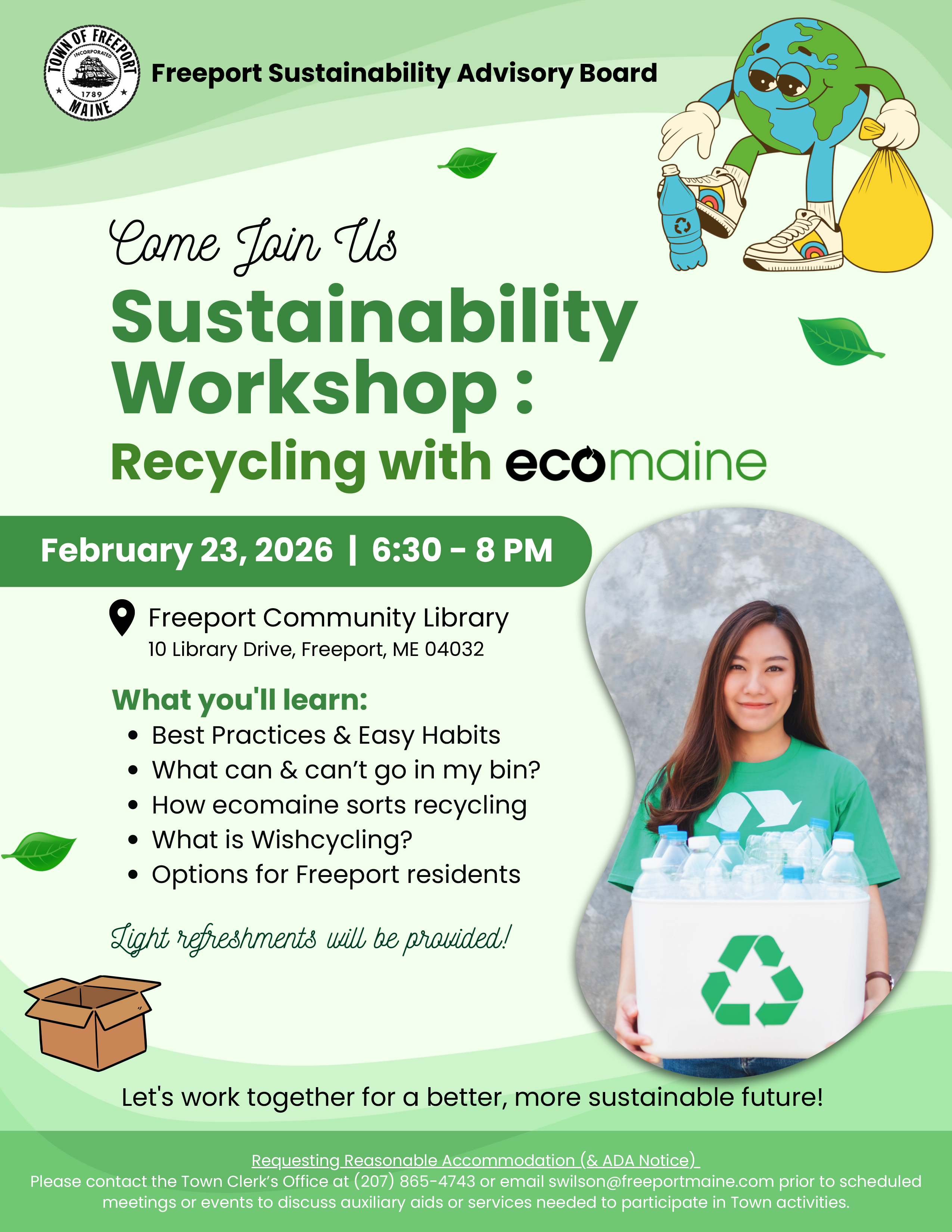 EcoMaine FSAB Presentation Flyer 2026-02-23 see linked PDF for all text