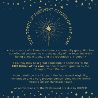 2023 Citizen of the Year - Nominations due by 1/31/24