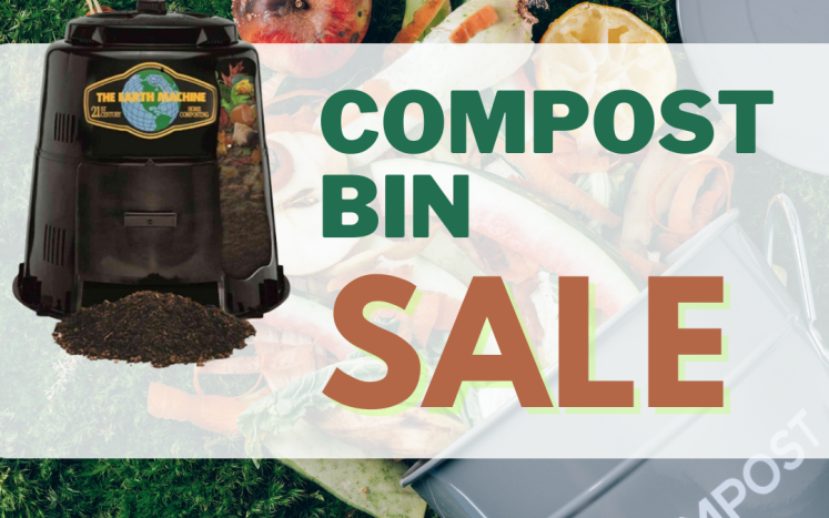 compost bins for sale at Freeport Recycling Center