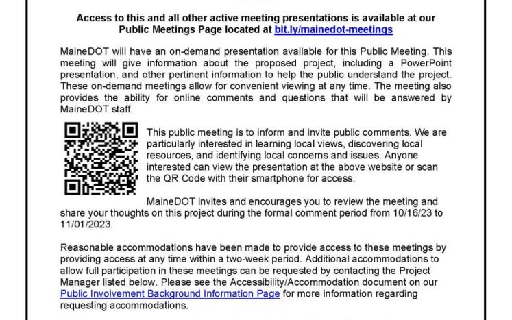 MDOT - On-demand Public Meeting